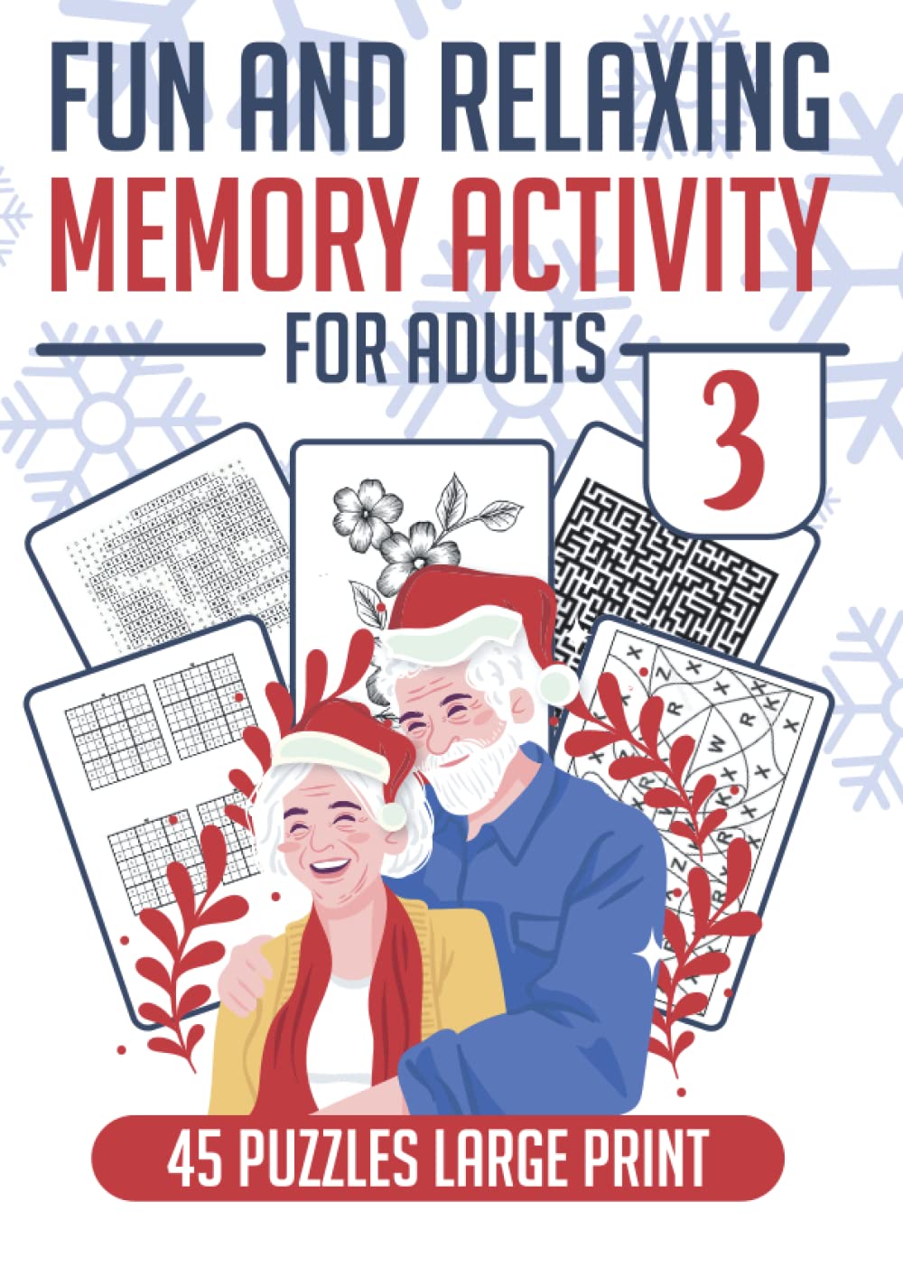 Fun & Relaxing for Adults Memory Activity for Christmas Mazes Word