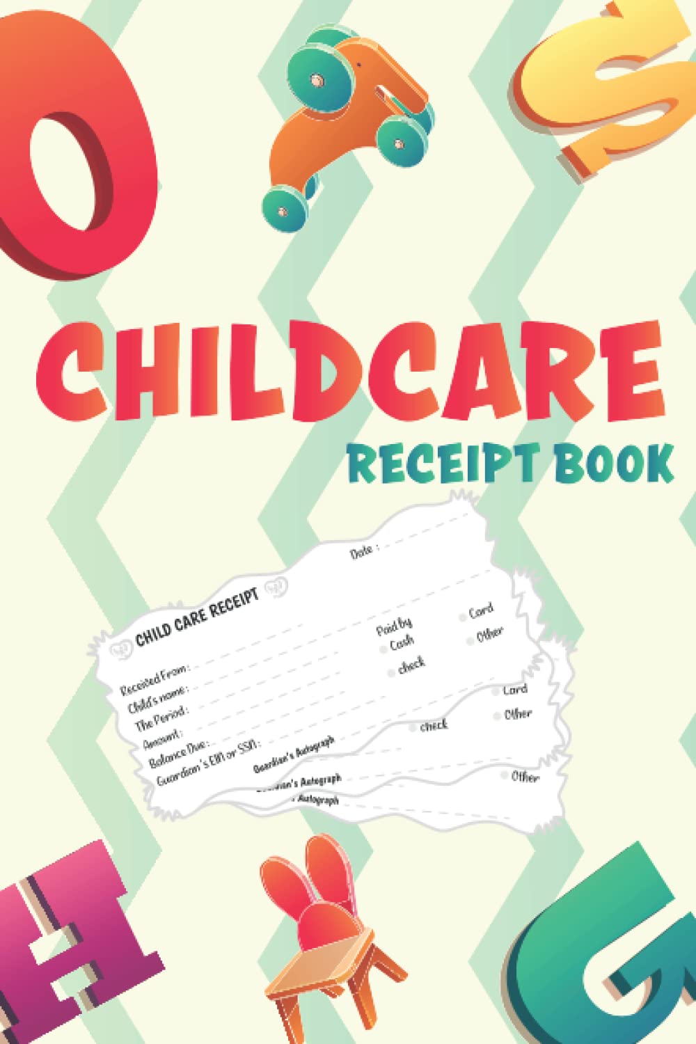 Childcare Receipt Book Daycare Money and Payments receipt, Business
