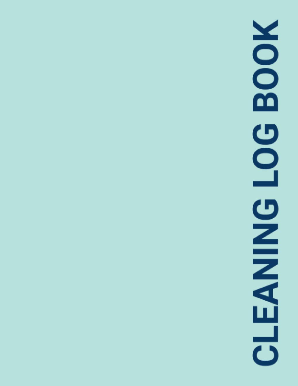 Cleaning Log Book Cleaning Record Book for Home, Office, and