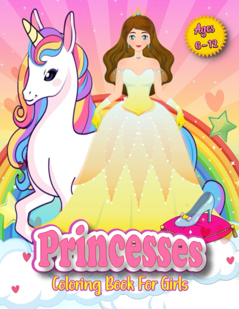Princesses Coloring Book Pretty Princess Coloring Book for Kids