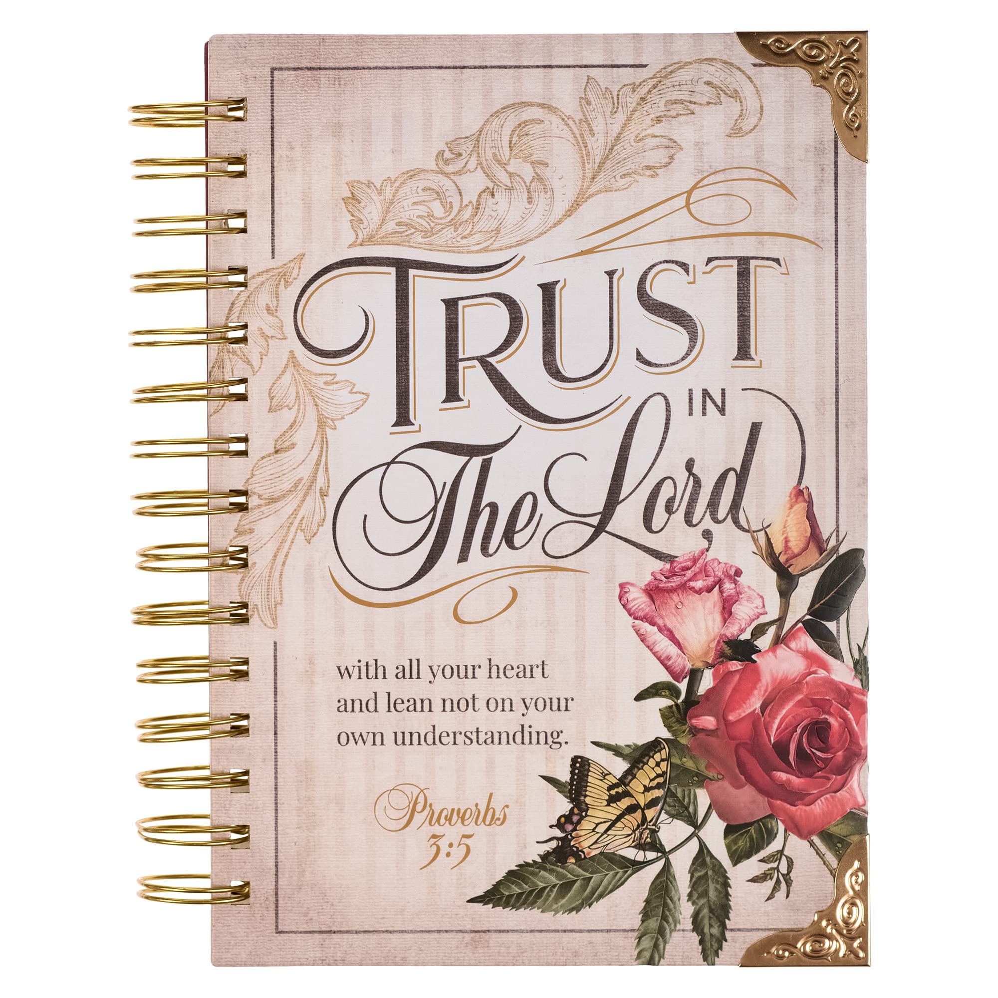 Christian Art Gifts Journal w/Scripture for Women Trust In The Lord Butterfly Proverbs 34 Bible