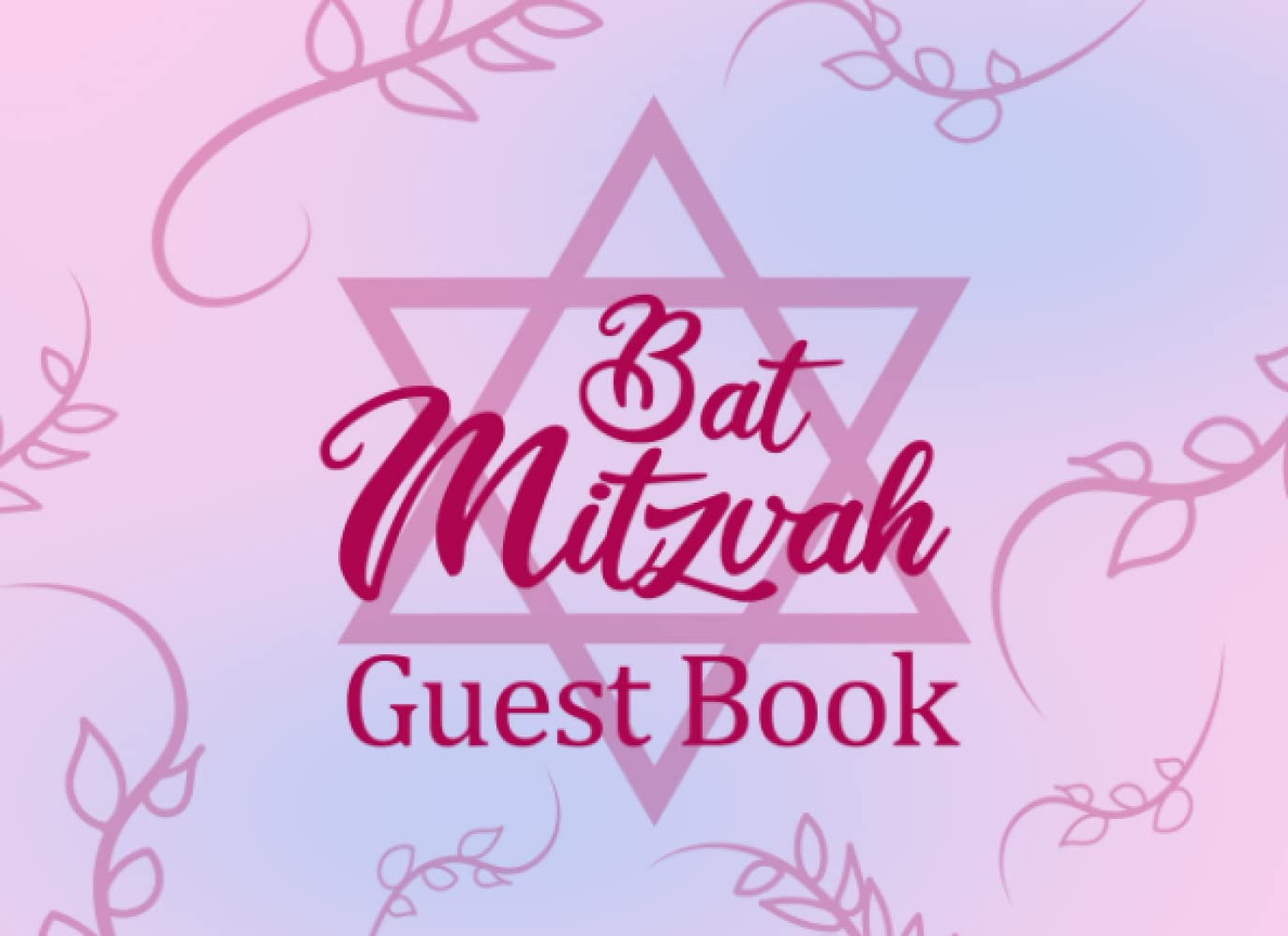 Bat Mitzvah Guest Book: Stylish Keepsake for Guests to leave Messages ...