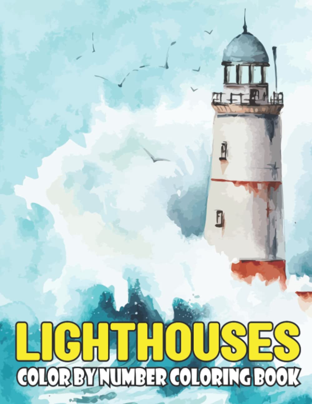 Lighthouses Color By Number Coloring Book Color by Number Lighthouse