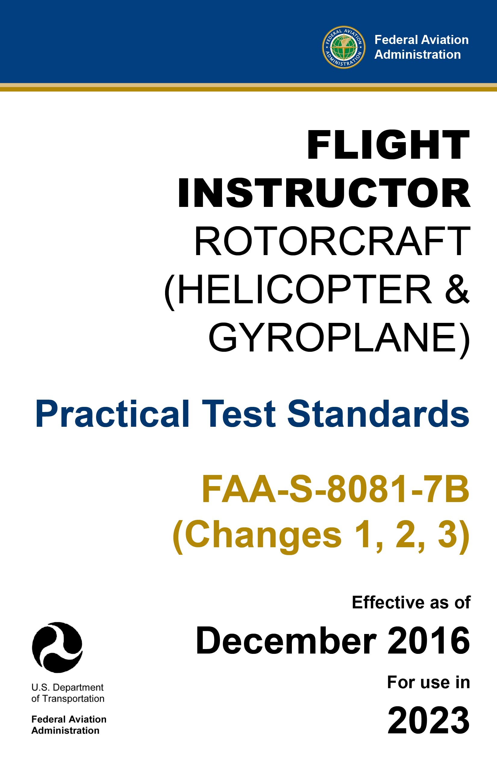 Flight Instructor Rotorcraft (Helicopter & Gyroplane) Practical Test