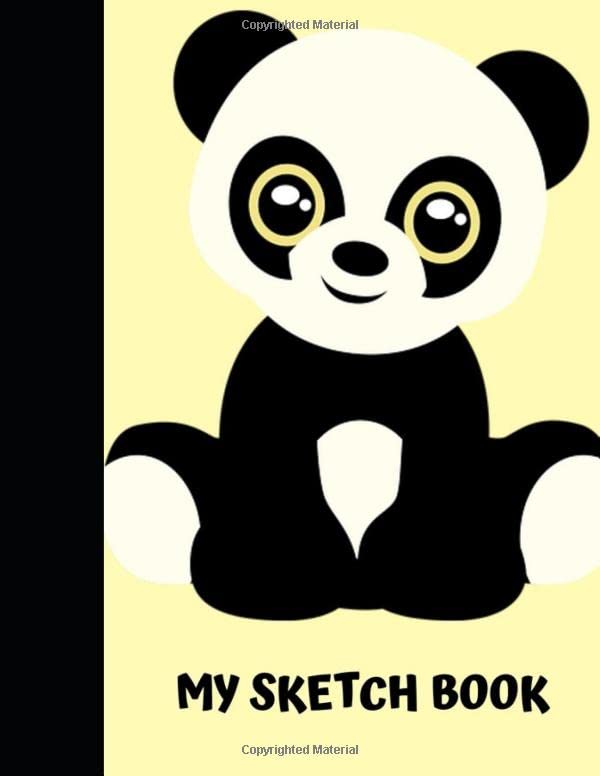 Panda Sketchbook A blank panda sketch book, panda gifts for women
