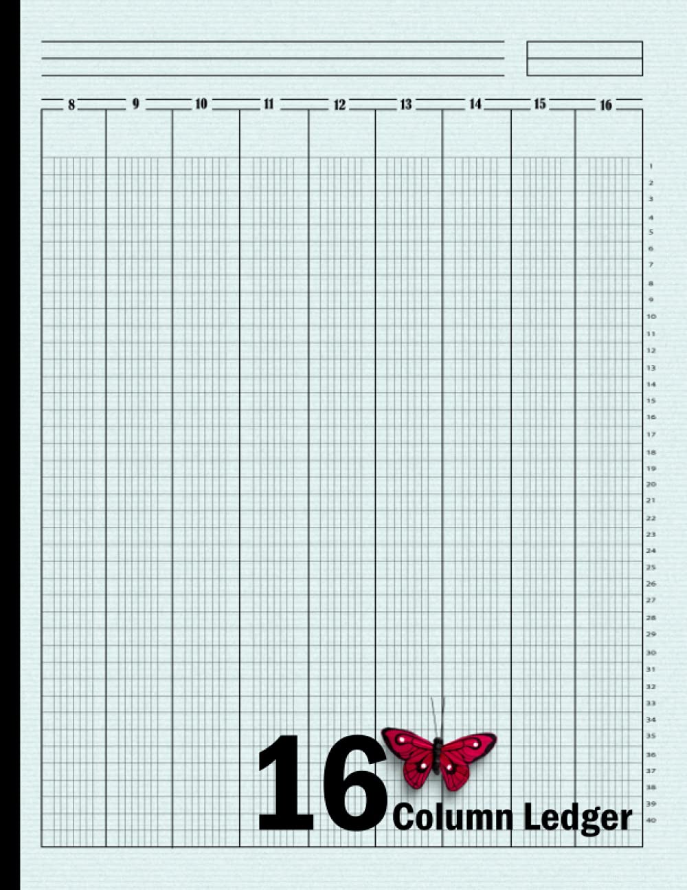 16 Column Ledger Book Account ledger book 16 column, Accounting Record