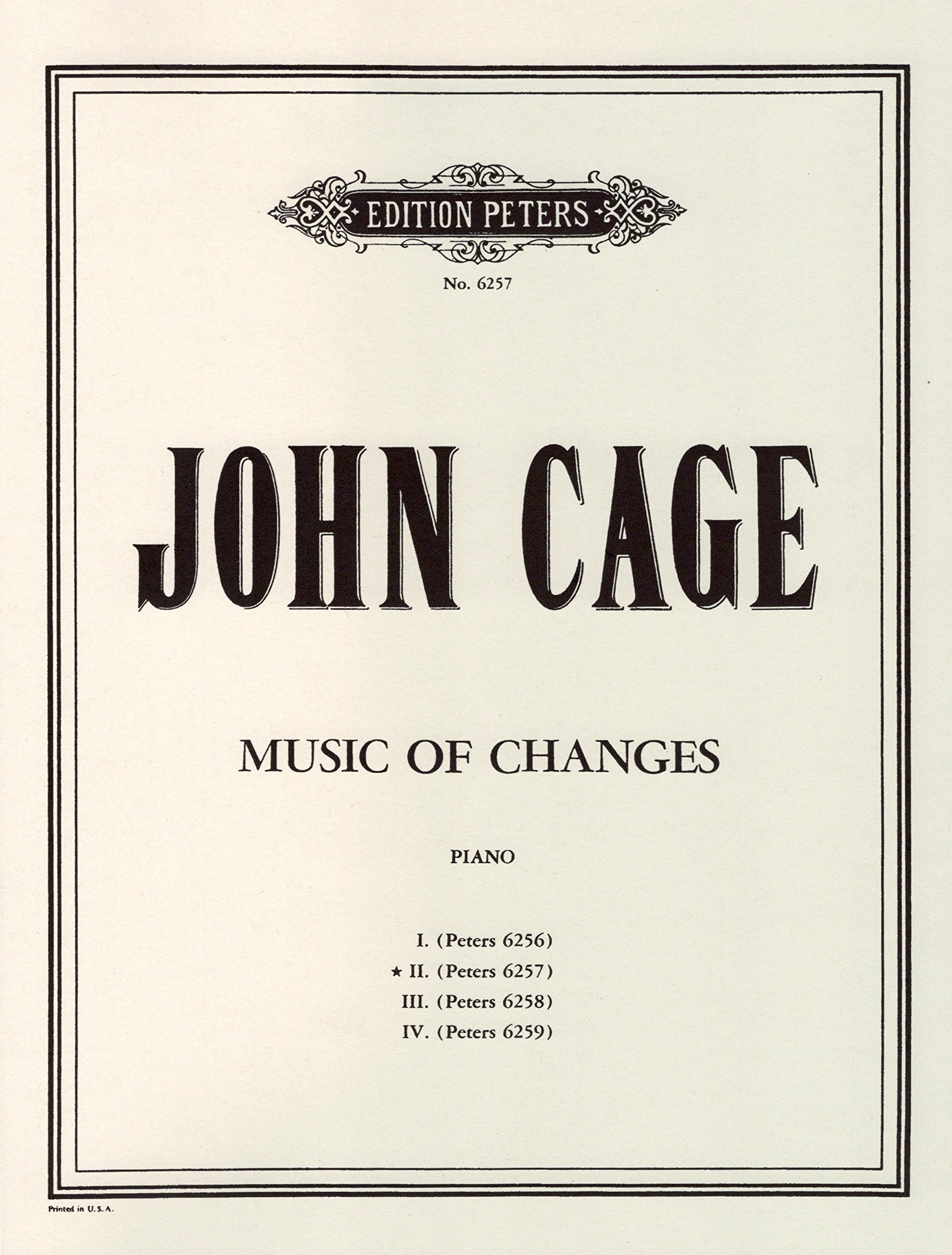 Cage Music of Changes Volume 2 by John Cage Goodreads