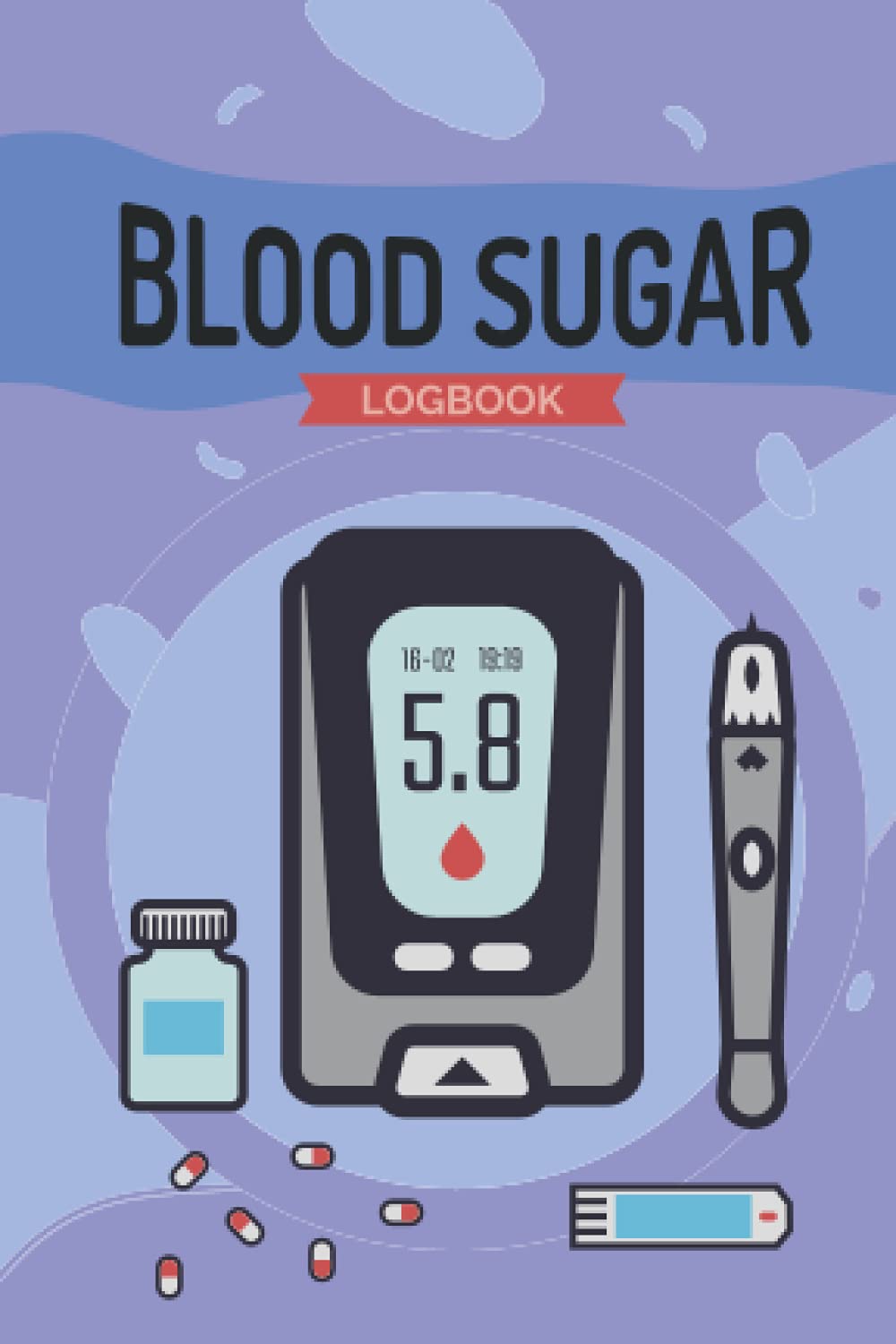 Pocket size Blood Sugar Log Book 2 Years Daily Blood Glucose