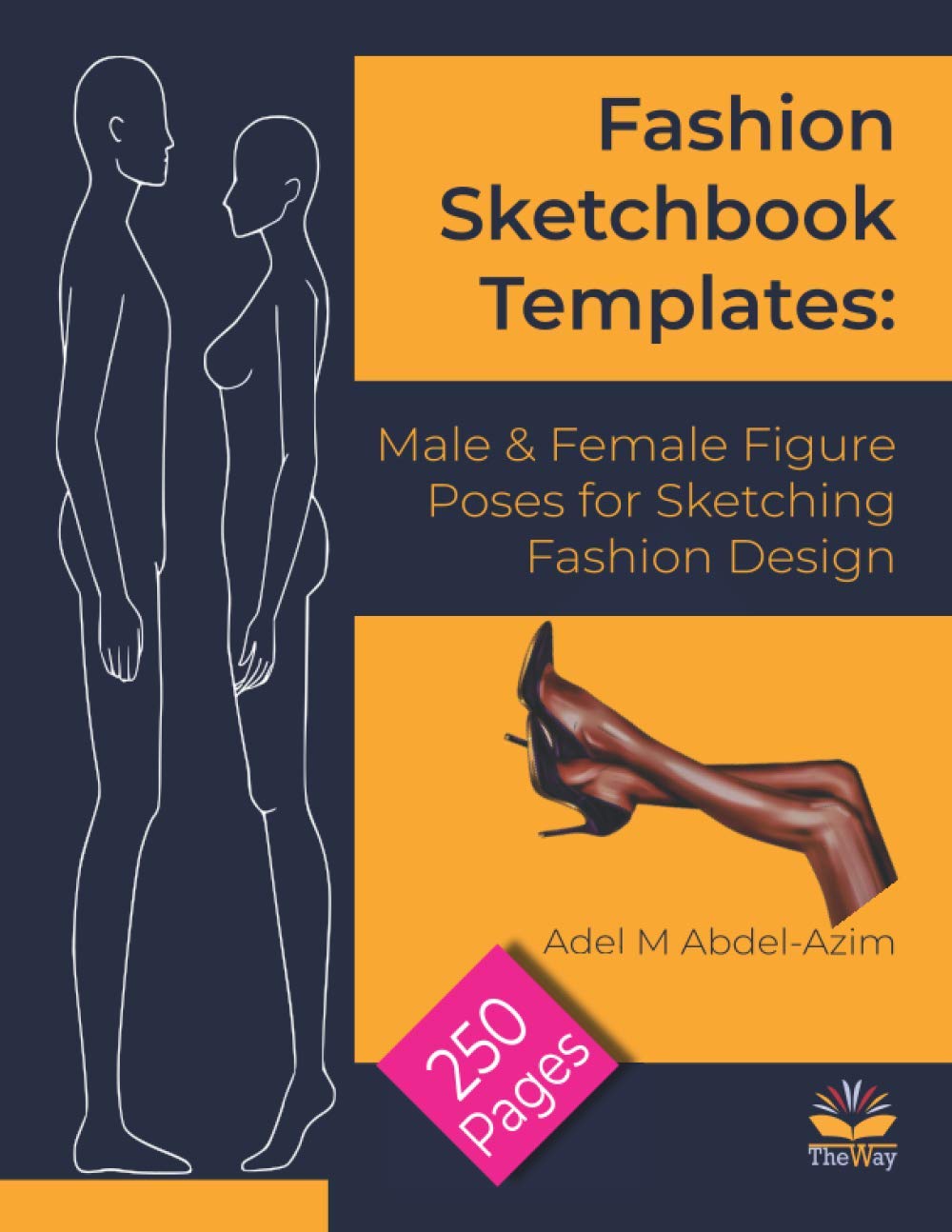 Fashion Sketchbook Templates Male & Female Figure Poses for Sketching