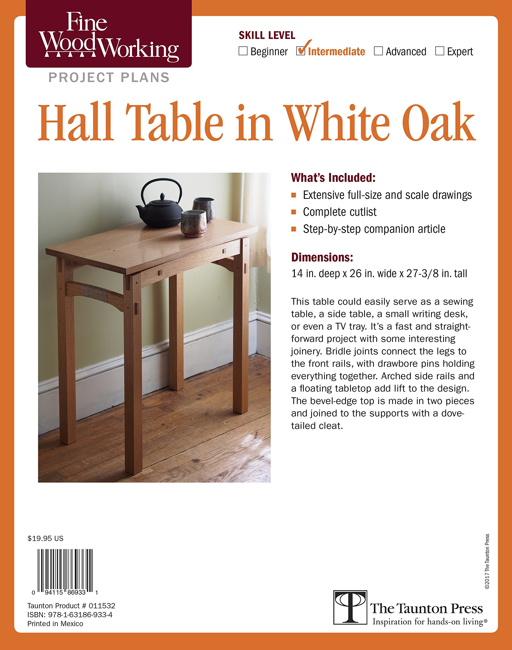 Fine Woodworking's Hall Table in White Oak Plan by Michael Pekovich Goodreads