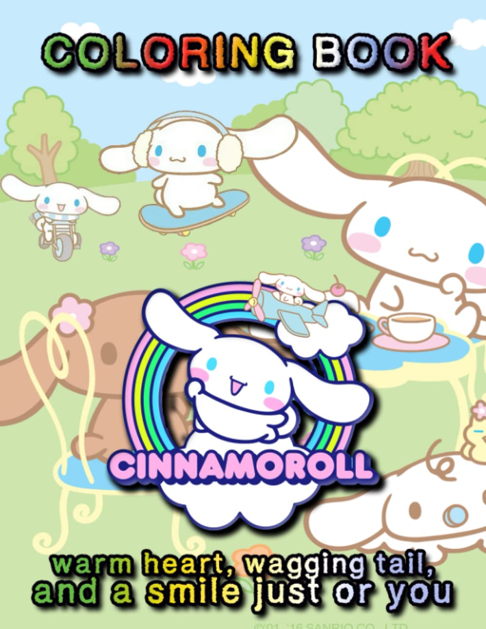 Cinnamoroll Coloring Book: The Unofficial Simple Favorite Books For ...