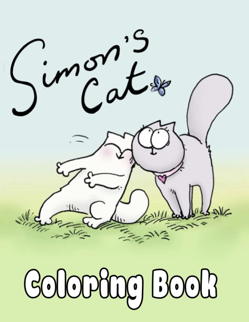 Simons Cat Coloring Book One Sided Coloring Pages for Kids Ages 24 4