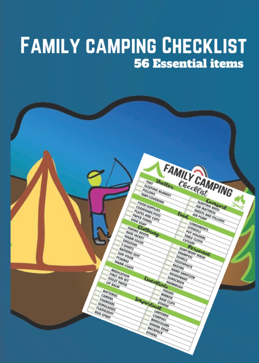 Family camping Checklist Family camping (7x10x150 Pages) Family