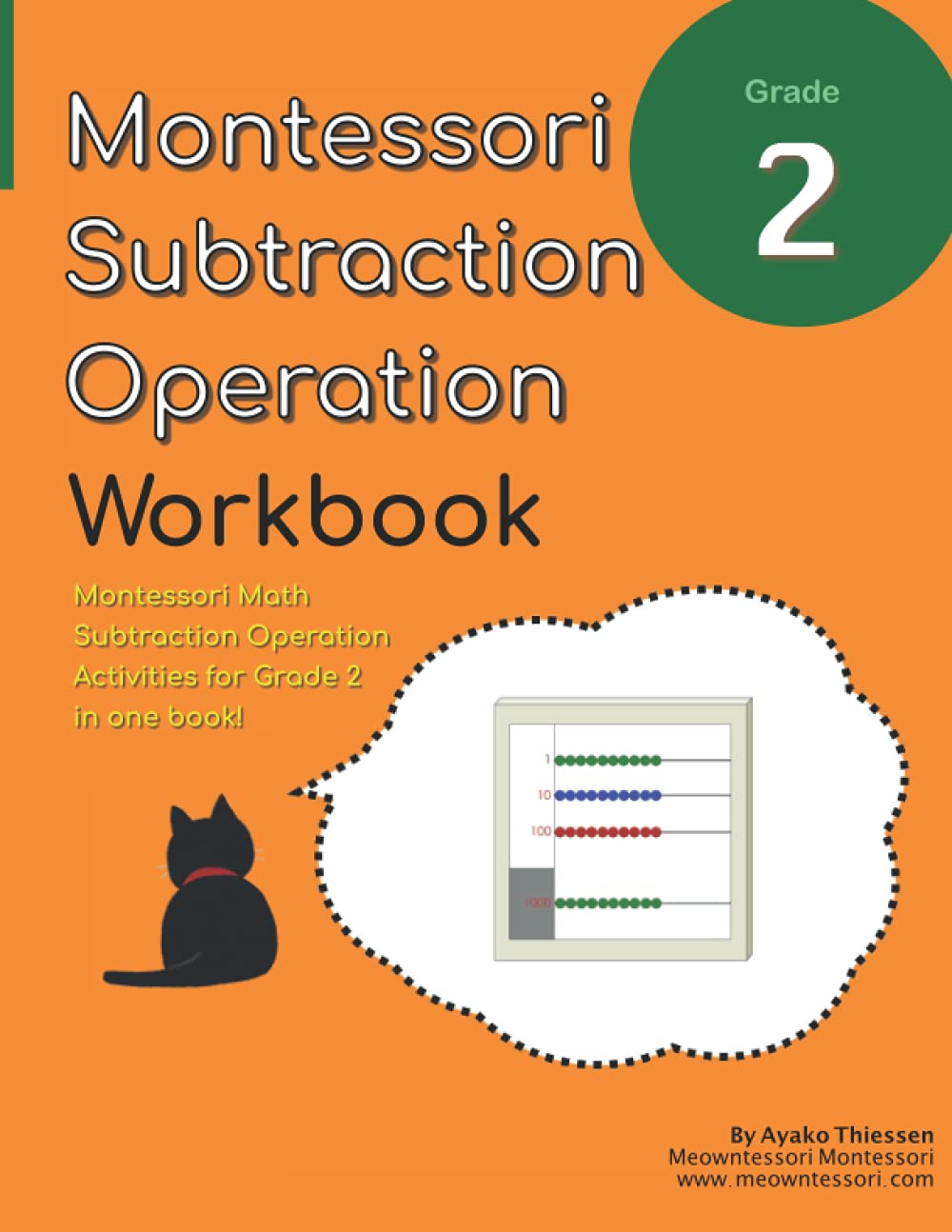 Grade 2 Montessori Math Subtraction Operation Workbook Montessori