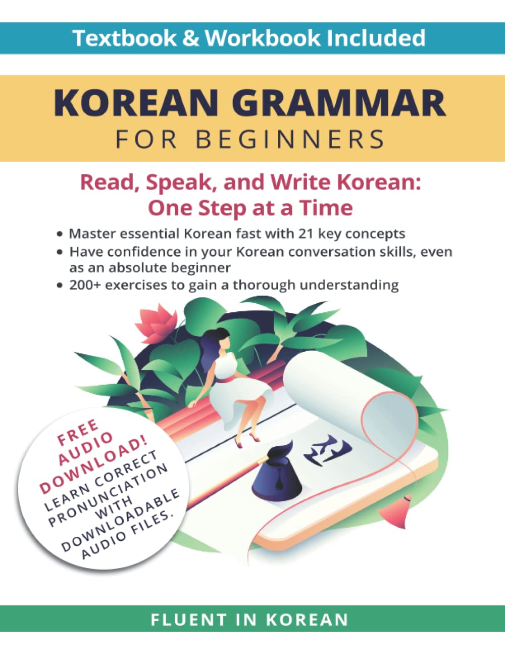 Korean Grammar for Beginners Textbook & Workbook Included Read, Speak
