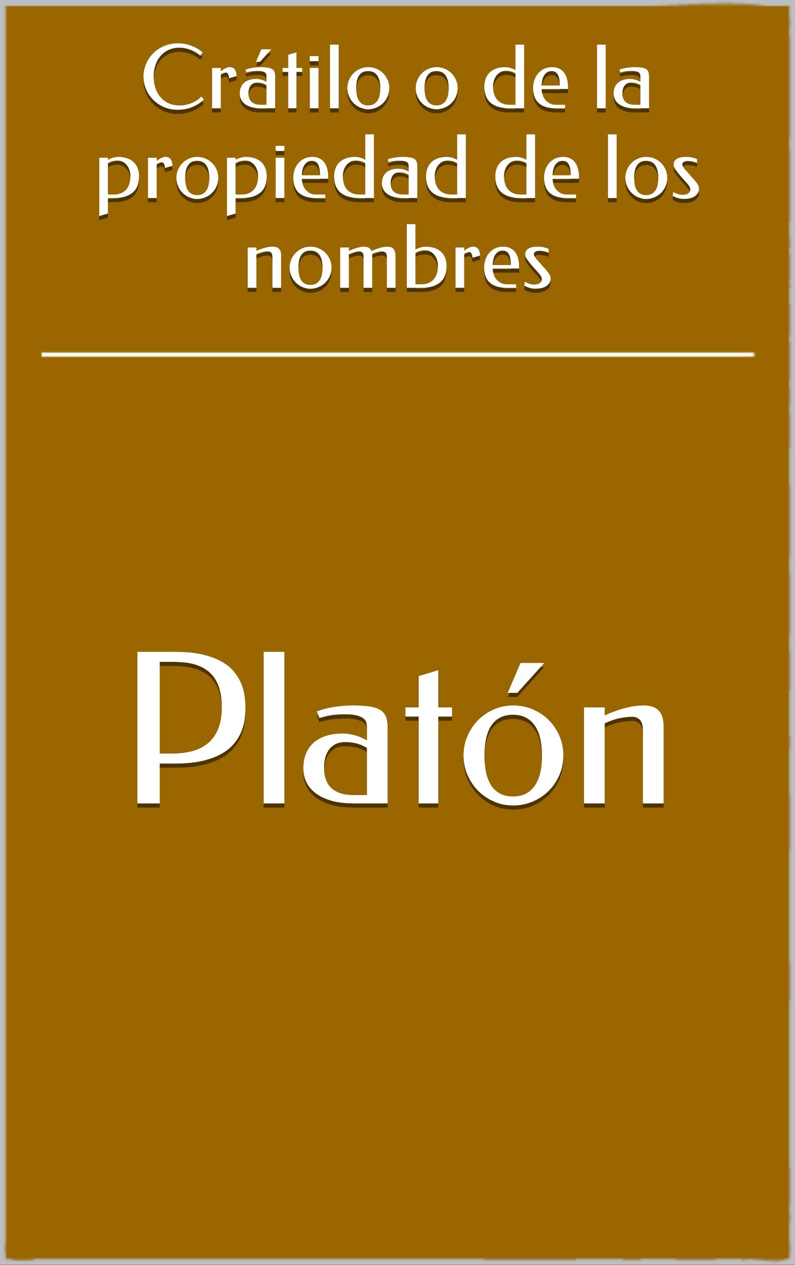 Crátilo o de la propiedad de los nombres book cover