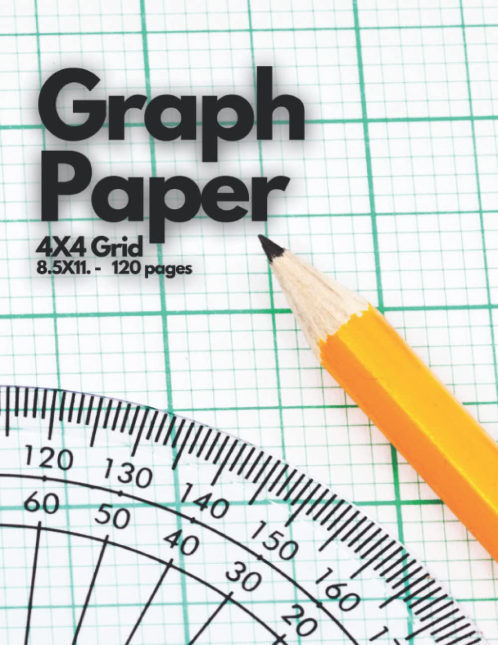 Graph Paper 4x4 Grid, 8.5x11, 120 Pages by Dover Cliffs Goodreads