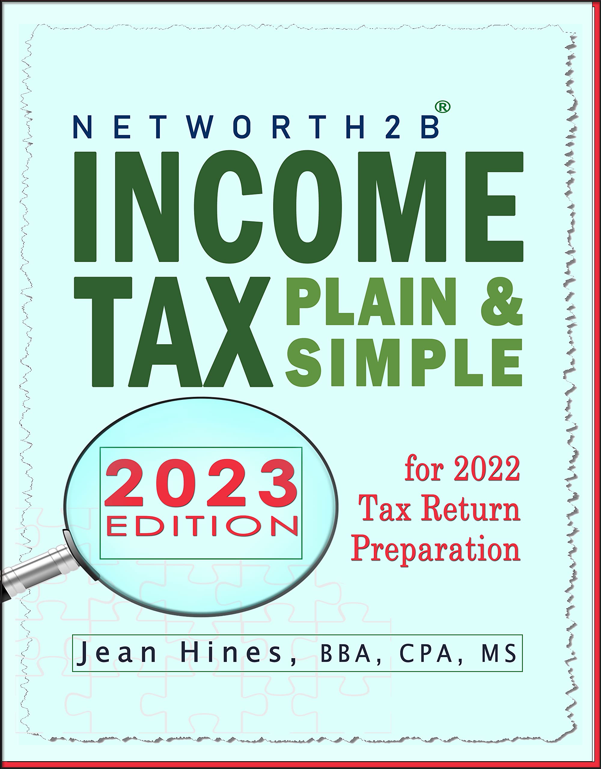 NetWorth2B Tax Plain & Simple 2023 For 2022 Tax Return