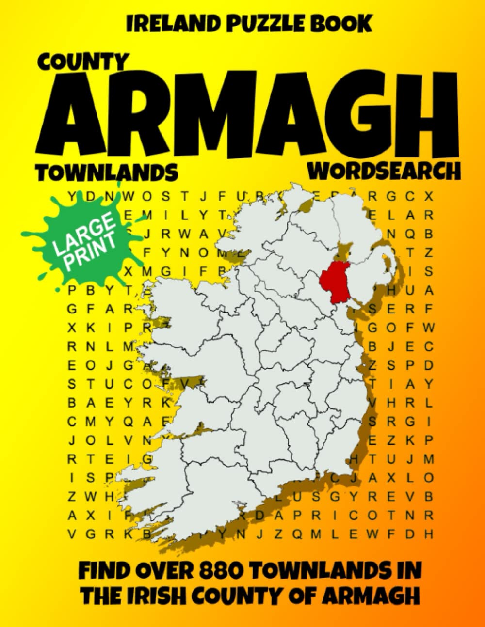 Ireland Puzzle Book County of Armagh Word Search Find over 1500