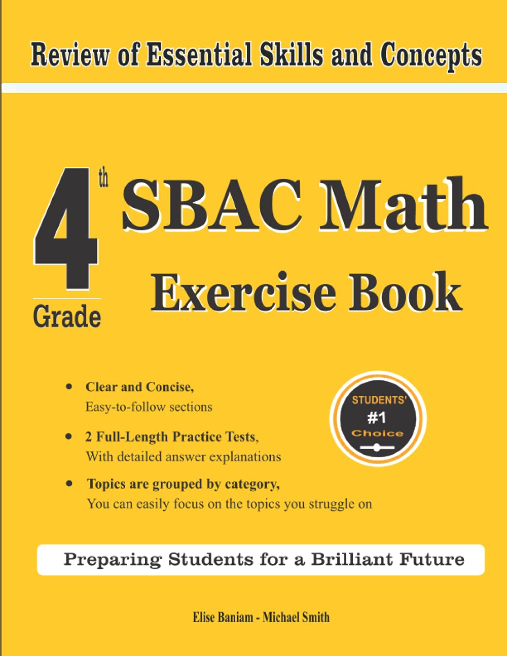 4th Grade SBAC Math Exercise Book Review of Essential Skills and