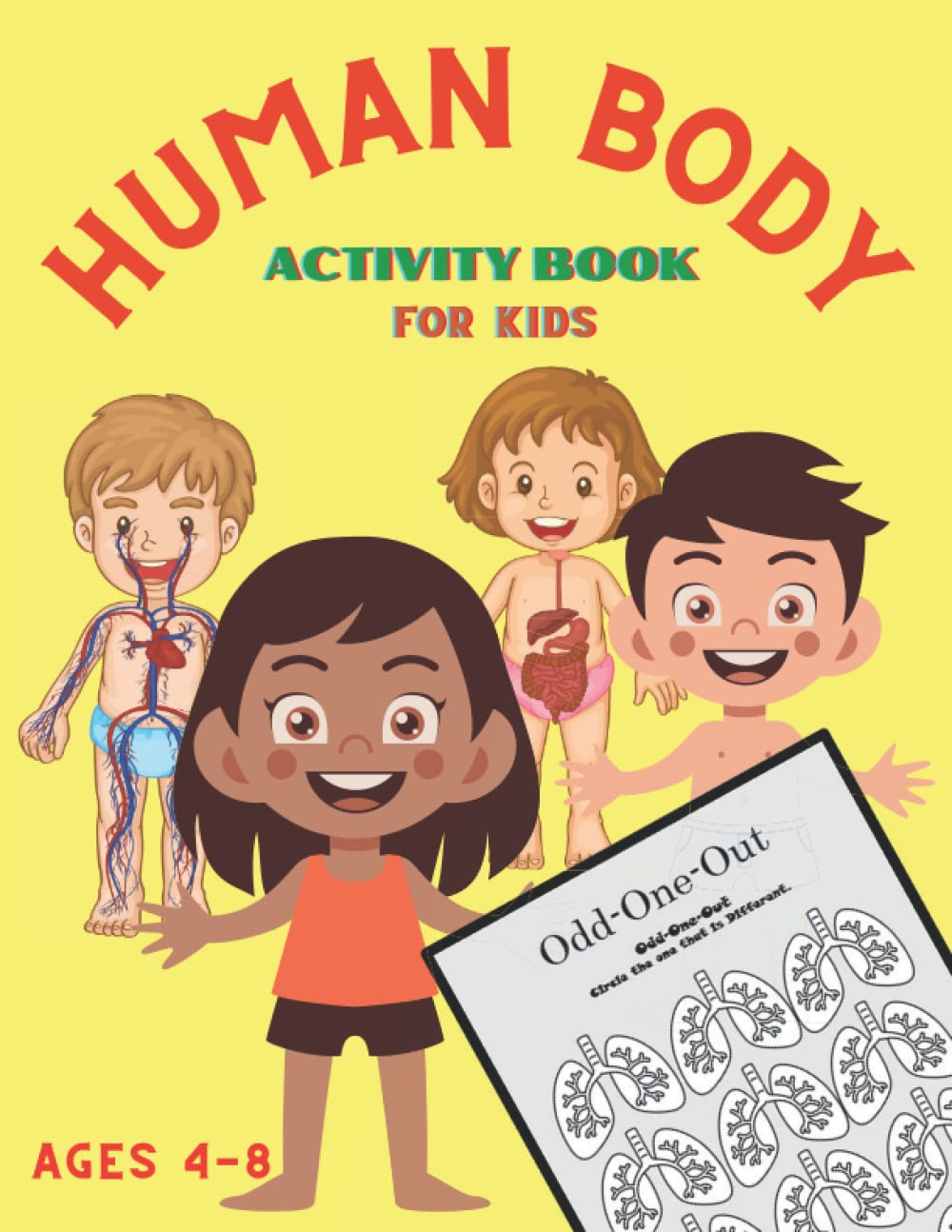 Human Body Activity Book For Kids Ages 4 8 Human Anatomy Activity Book