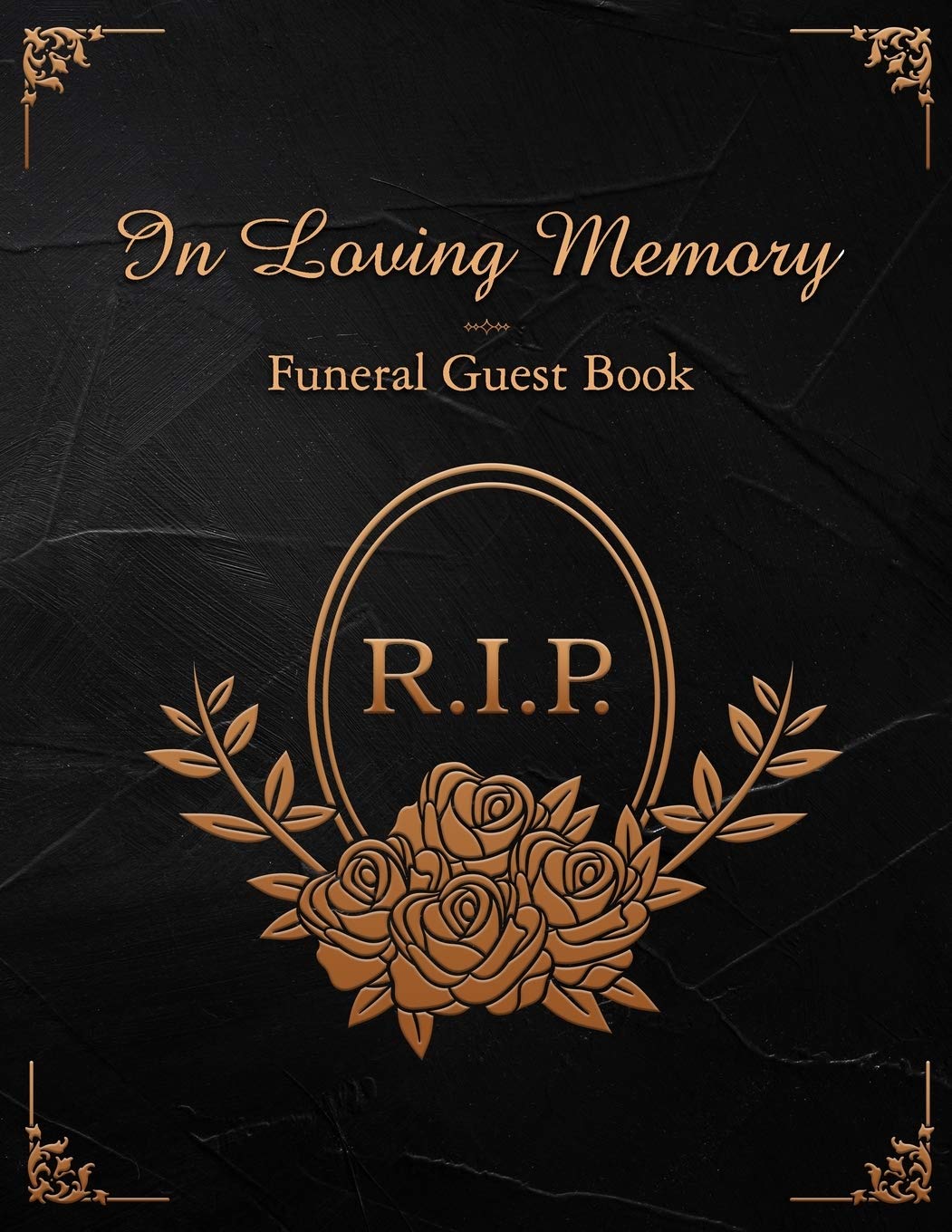R.I.P. In Loving Memory Funeral Guest Book Funeral and Memorial