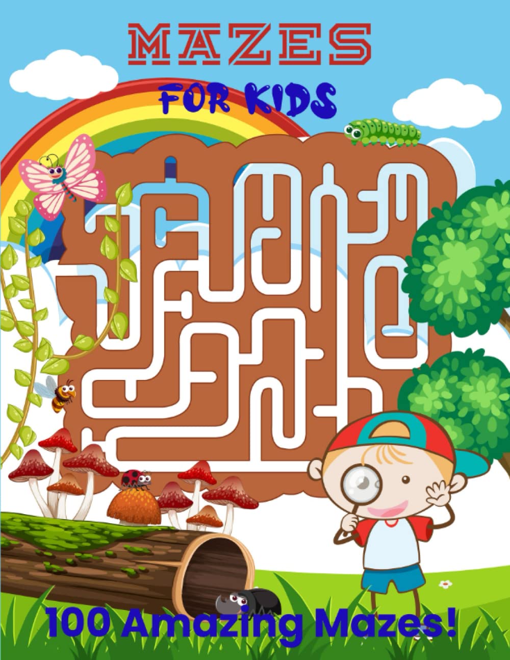 Mazes For Kids Maze Activity Workbook for Children. Fun and