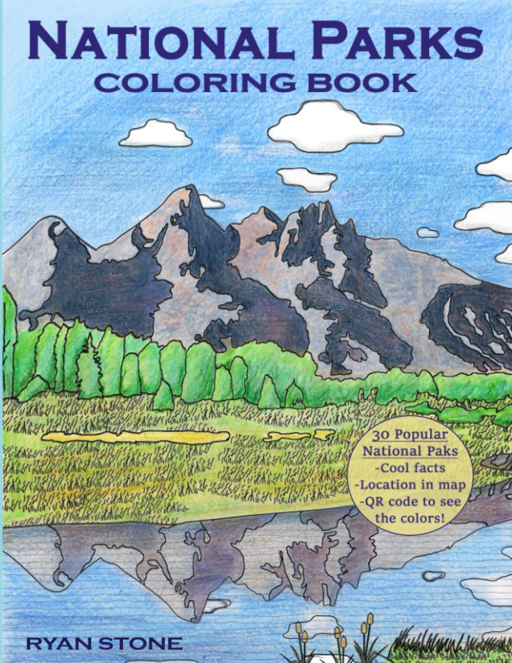 National Parks Coloring Book: The Most Beautiful Landscapes in the U.S