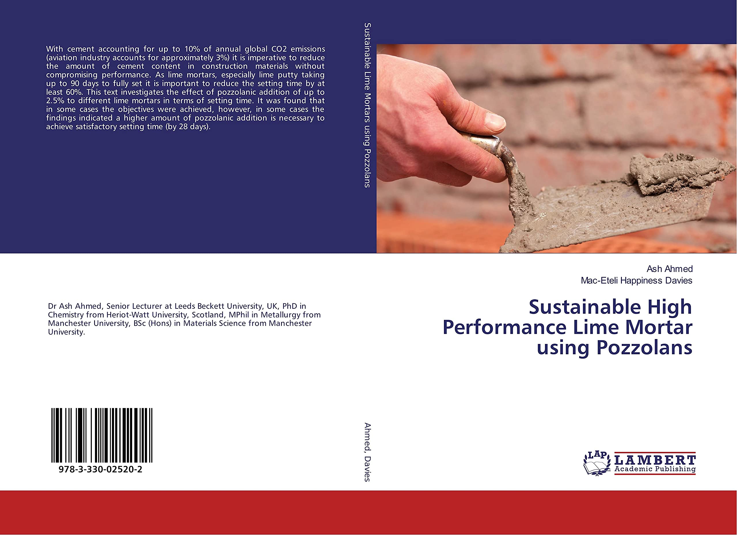 Sustainable High Performance Lime Mortar using Pozzolans by Ash Ahmed
