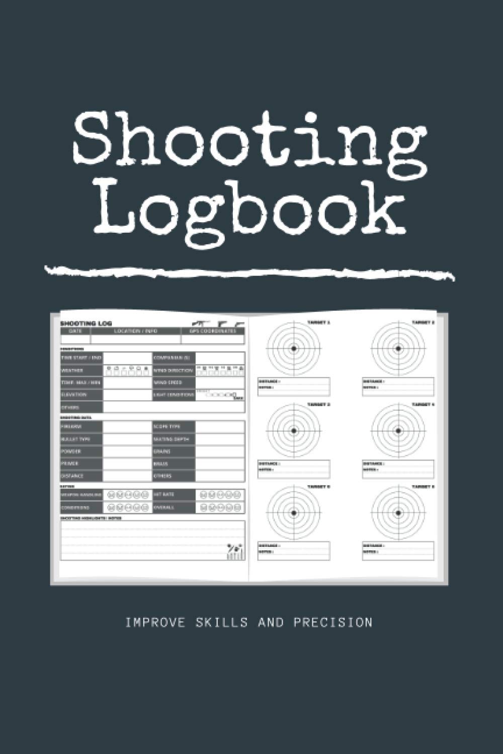 Shooting Logbook Improve Skills and Precision Portable 6"x9