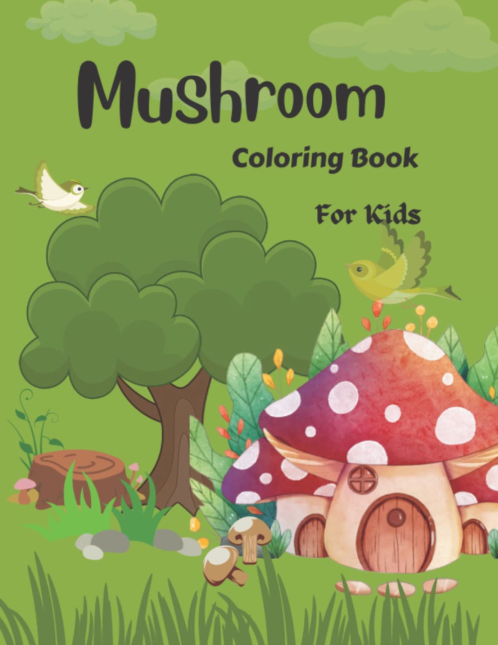 Mushroom Coloring Book For Kids Encourage your child's creativity to