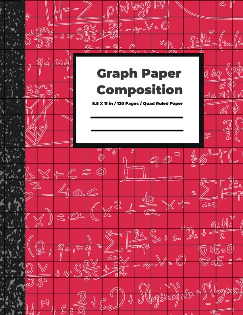 Graph Paper Composition Quad Ruled 1X1 Notebook ("8.5 x "11), Grid