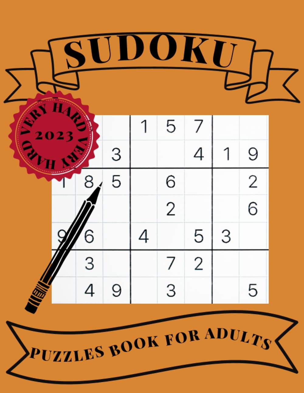 2023 very hard Sudoku puzzles book for adults Large Print Sudoku Books
