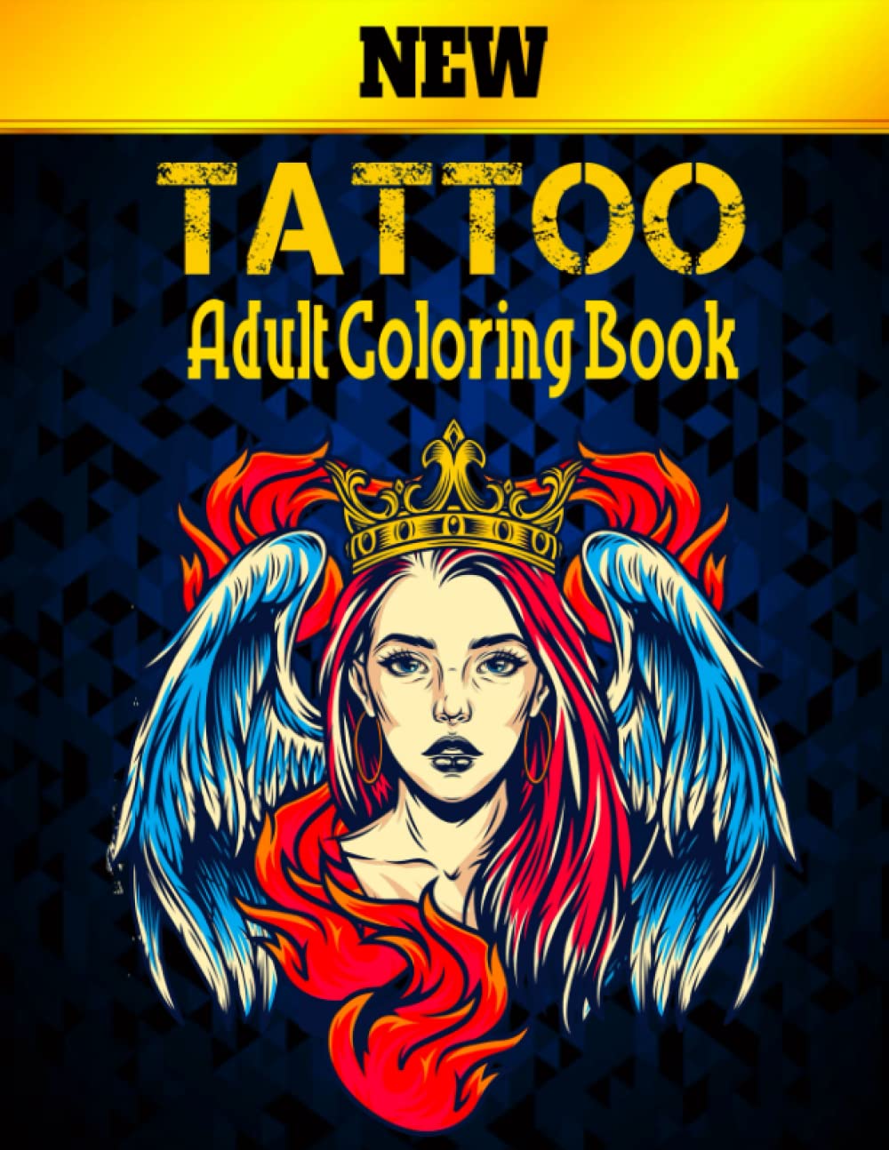  Tattoo Adult Coloring Book: Adult Coloring Book Stress Relieving Single ...