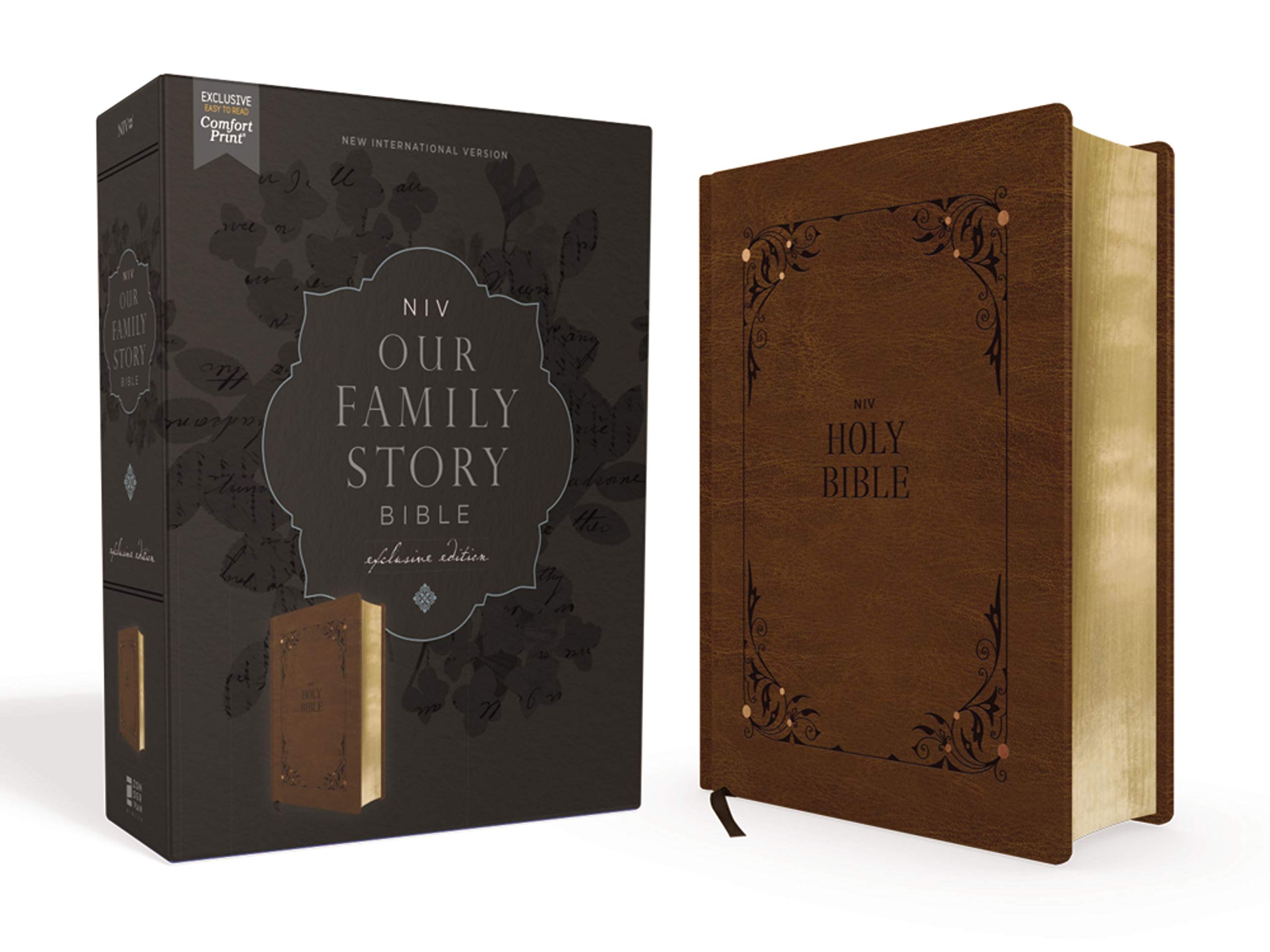 NIV Family Bible, Brown, Comfort Print by Anonymous | Goodreads