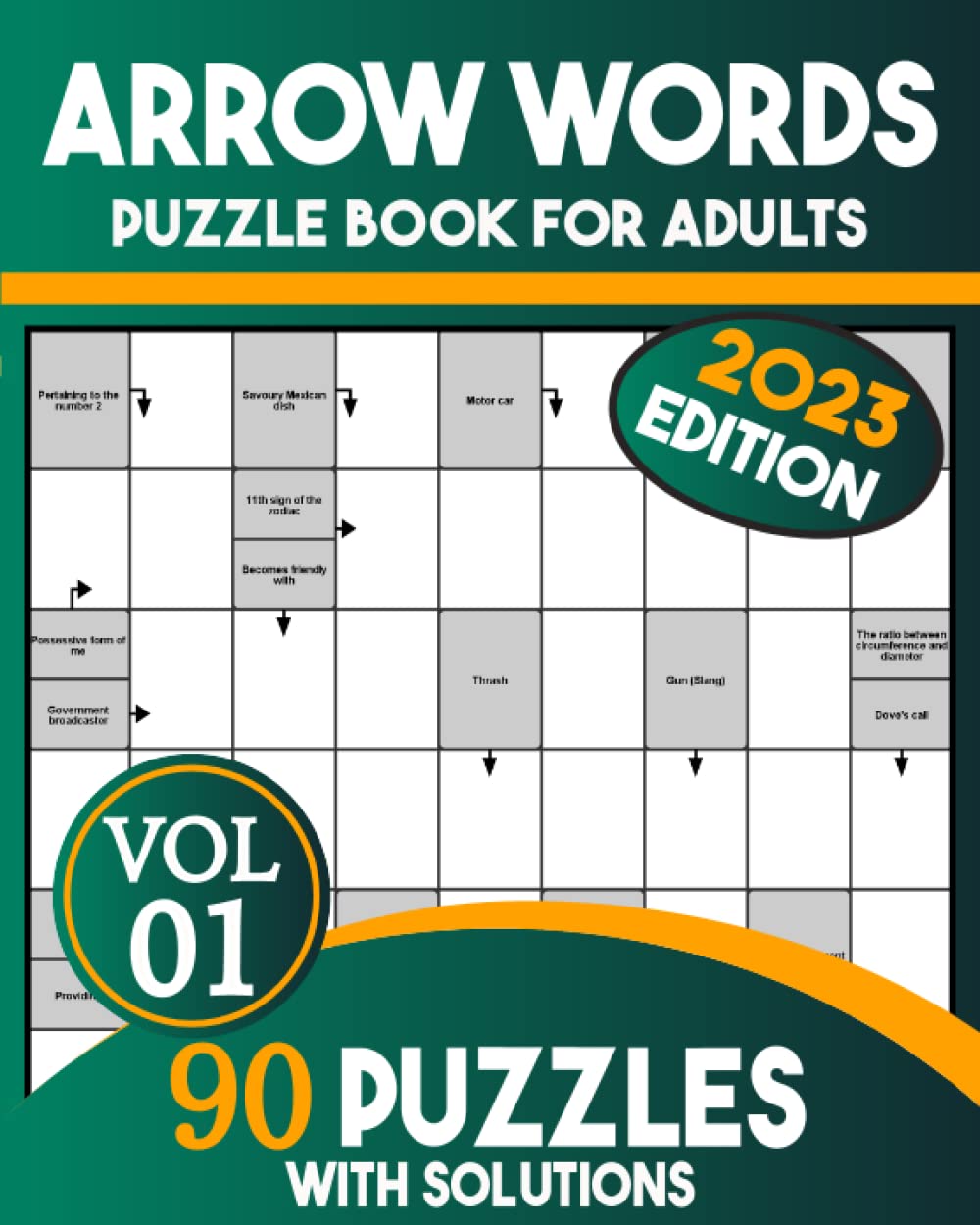 Arrow Words Puzzle Books For Adults Arrowwords Puzzle Books 