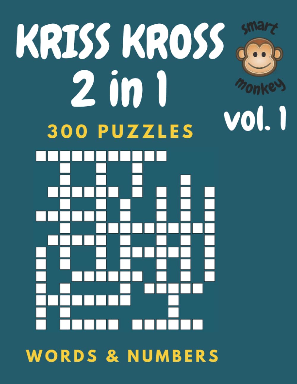 Kriss Kross Puzzle Book 2 in 1 Mixed Criss Cross Puzzle Book For