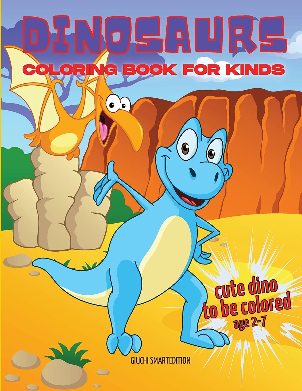 Cute Dinosaurs coloring book Coloring book for little girl and boy