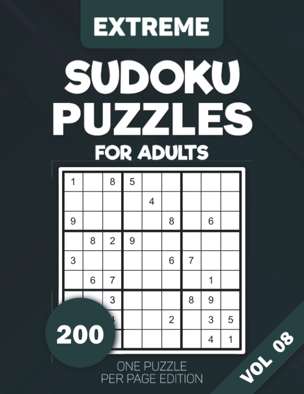 Extreme Sudoku For Adults One Puzzle Per Page Edition Challenging And