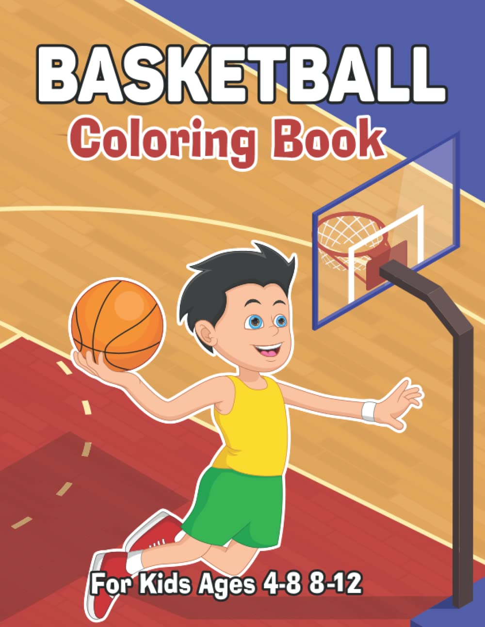 basketball coloring book for kids ages 48 Fun & Adorable Basketball