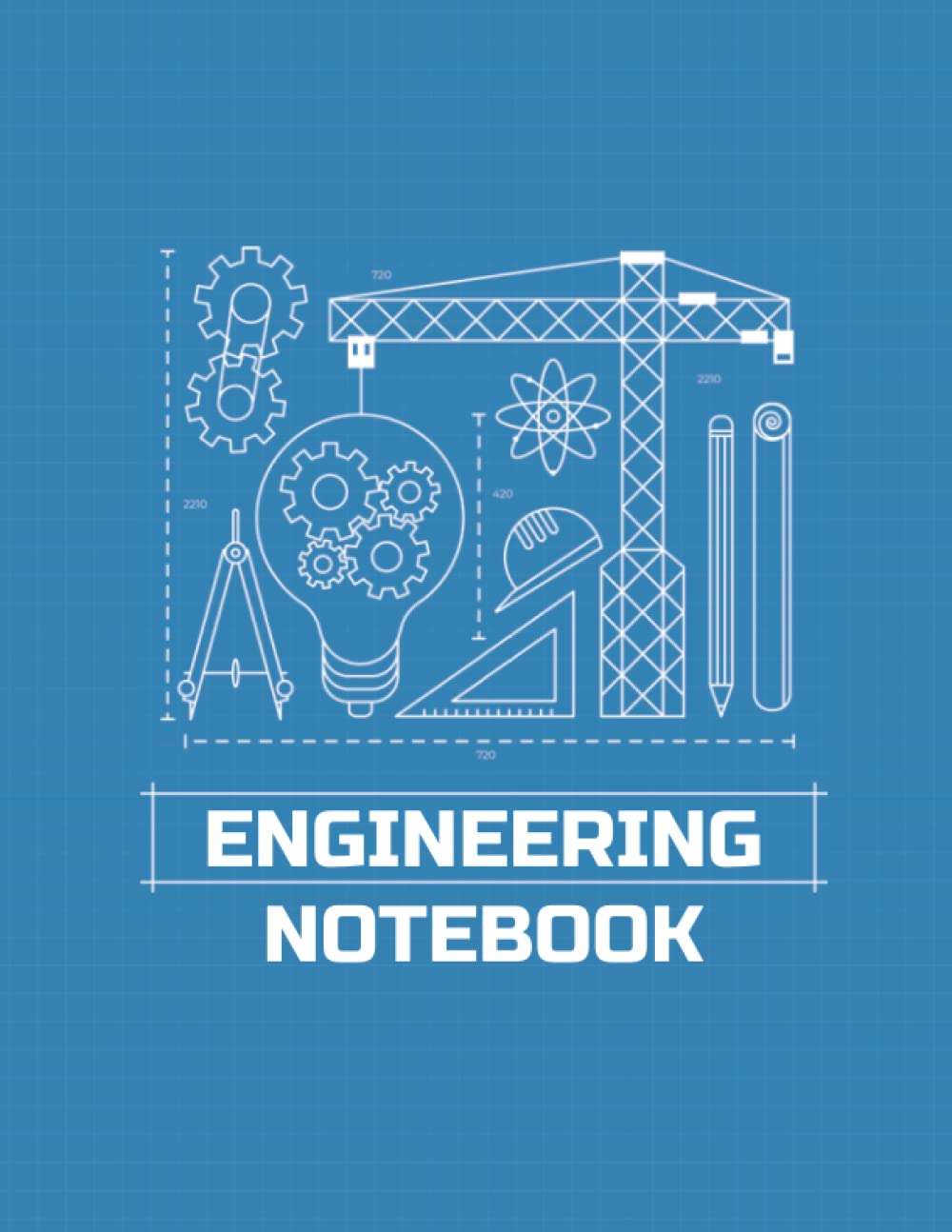 Engineering Notebook 120 Pages Professional Engineer Notebook, 8.5"x11