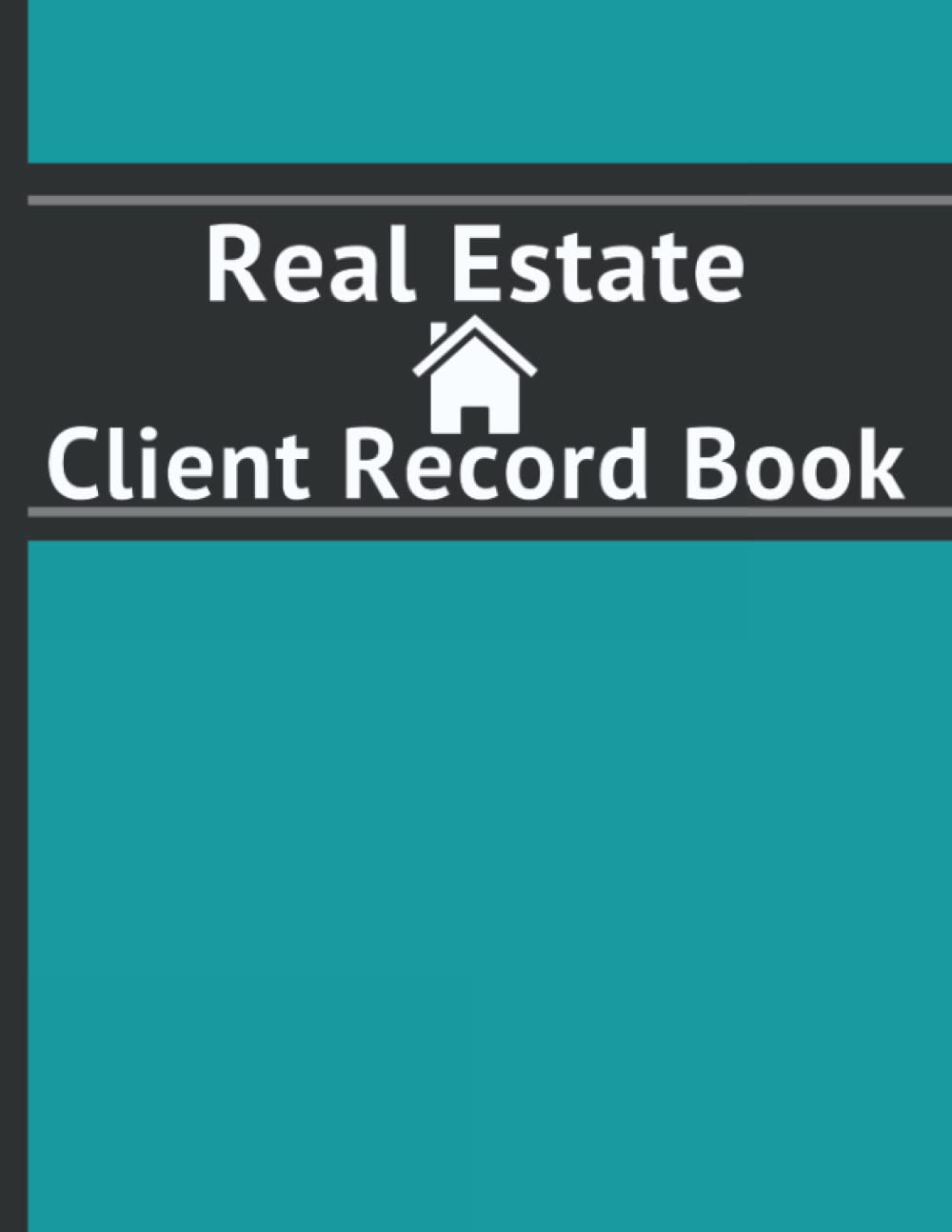 Real Estate Client Record Book Simple Record Keeper Organizer tracker