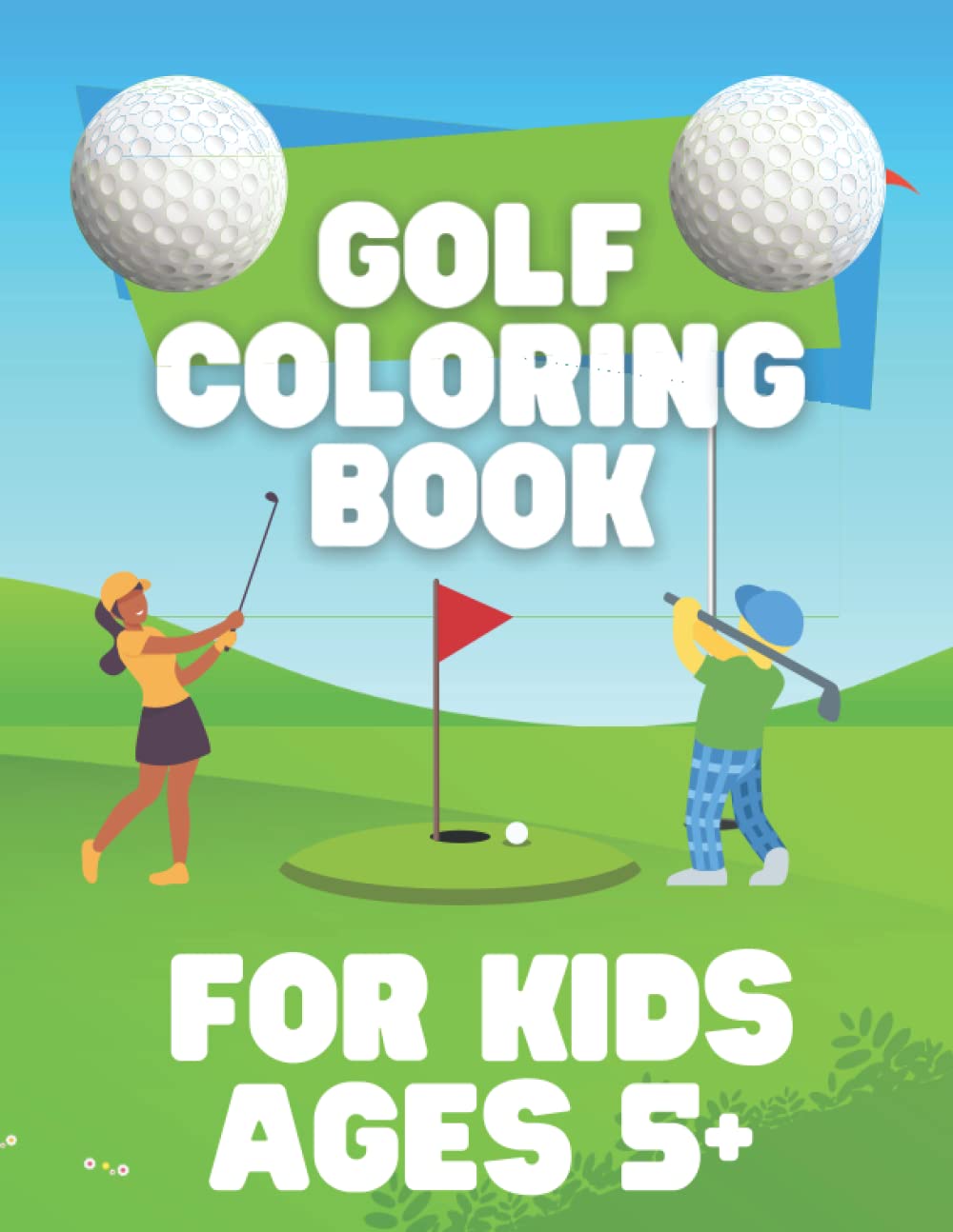 Golf Coloring Book Golf Color Book For Kids, Golf Book for Kids by