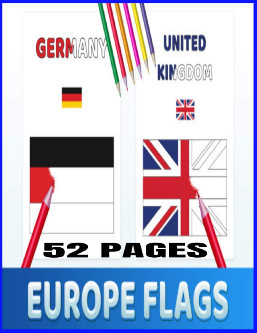 Europe flags coloring pages for adults and kids Europe flags coloring