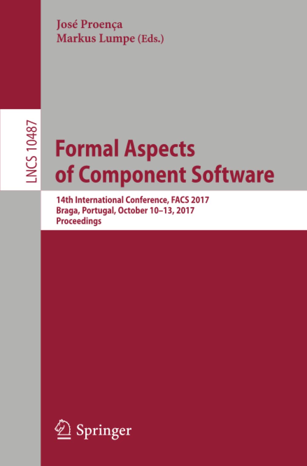 Formal Aspects Of Component Software 14th International Conference