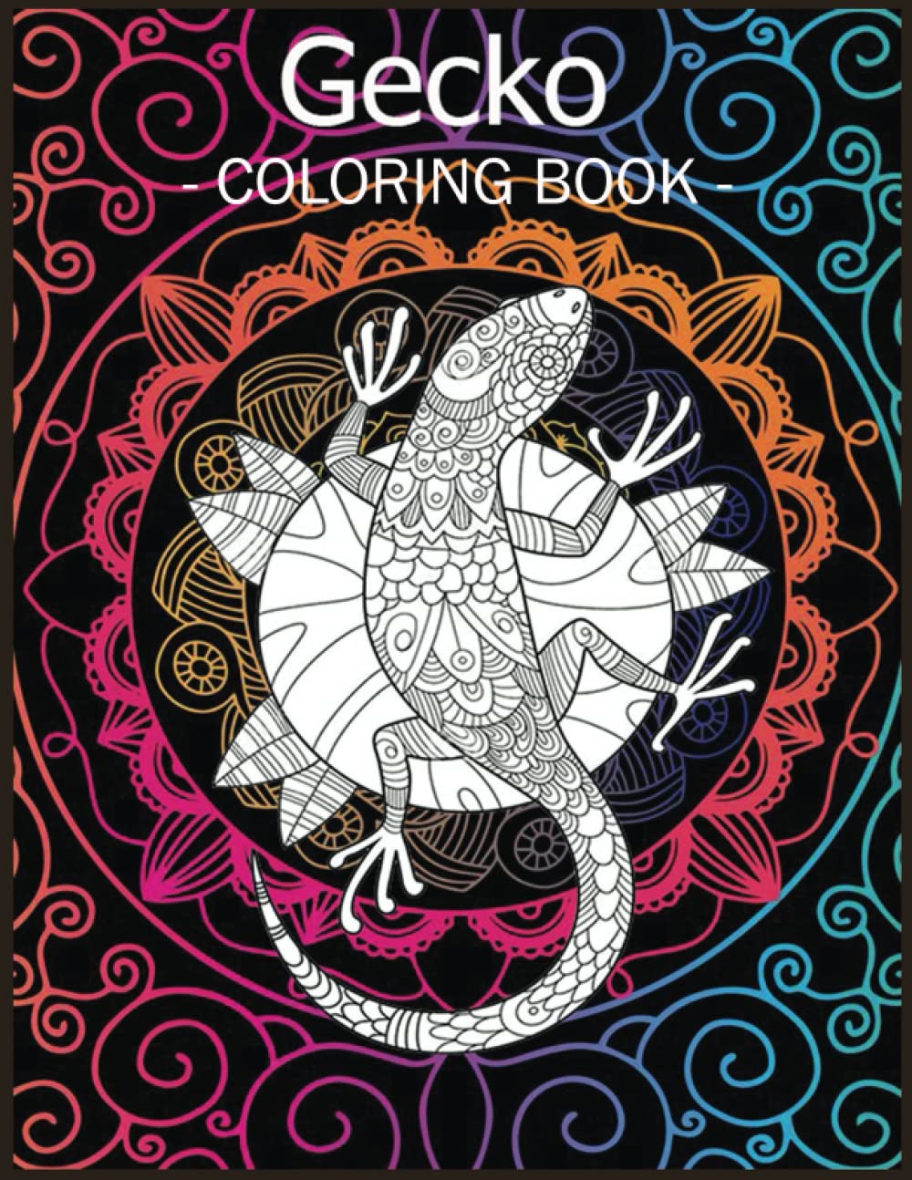 Gecko Coloring Book: 110 Beautiful Cute Gecko Coloring Pages for Boys