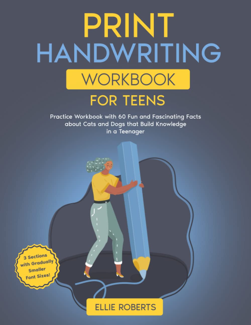 Print Handwriting Workbook for Teens Practice Workbook with 60 Fun and