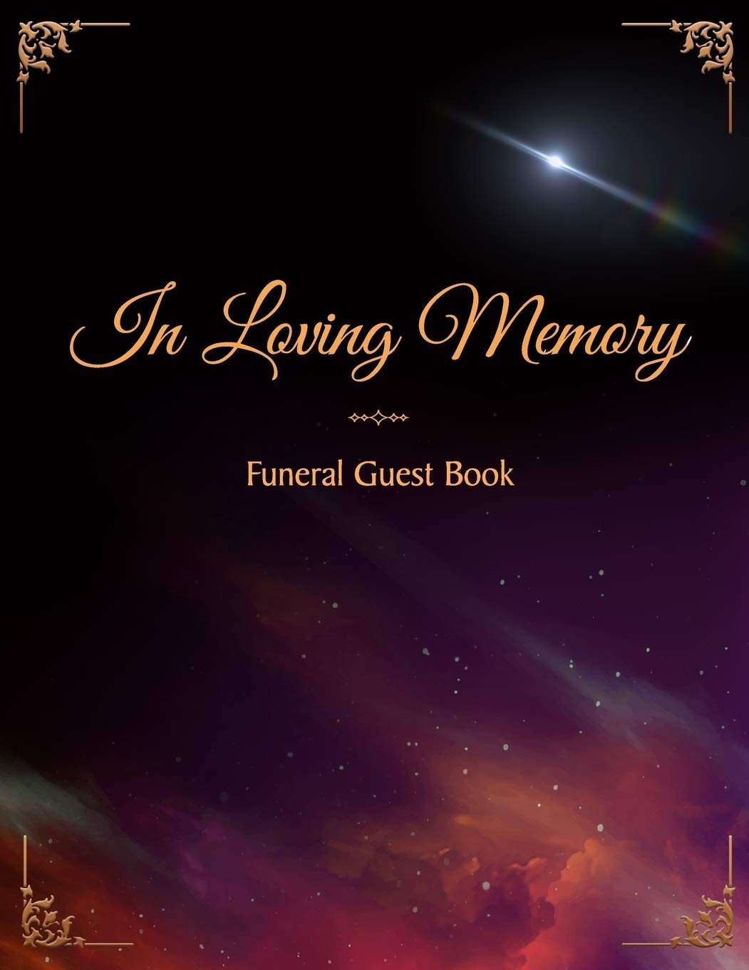 In Loving Memory Funeral Guest Book Funeral and Memorial Services