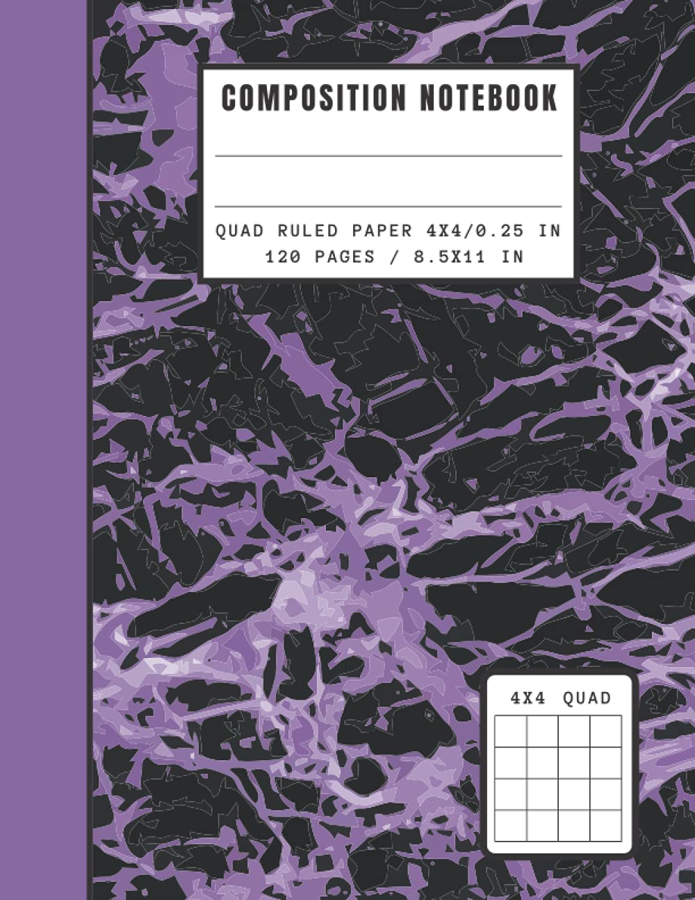 Marble Composition Notebook With Graph Paper Grid Paper Notebook Quad