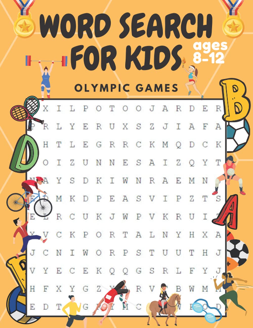 Word Search For Kids Ages 8-12, Olympic Games: Sports Gifts For Boys